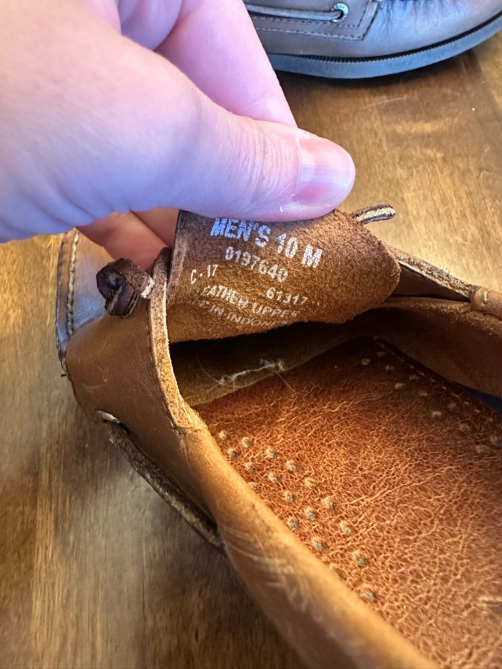 Sperry Top-Sider Mens Boat Shoes Leather Tan Brown Size 10 Classic Preppy - Picture 11 of 16